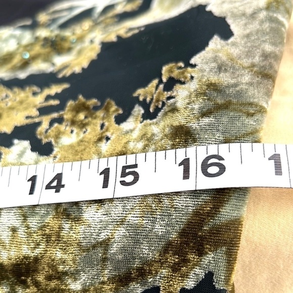 ⭐️Cynthia Steffe,VELVET & Absolutely Stunning Rich Green & Black, Just Add Boots - Picture 10 of 12